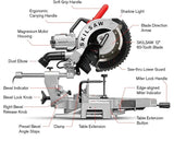 SKIL SPT88-01 12″ Worm Drive Dual Bevel Sliding Miter Saw