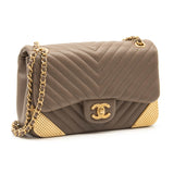 Chanel Rock the Corner Flap Bag Chevron Mini Chain Shoulder Bag