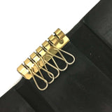 CHANEL Caviar Timeless CC 6 Key Holder Case Black