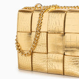 Giselle Croc Embossed Crossbody Bag