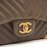 Chanel Rock the Corner Flap Bag Chevron Mini Chain Shoulder Bag