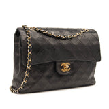Chanel Lambskin Quilted Medium Double Flap Black