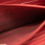 Chanel Lambskin Quilted Camellia Zip Around Wristlet Wallet Pink