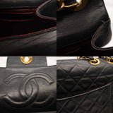 Chanel Lambskin Quilted XL Jumbo Single Flap Black