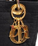 Christian Dior Canage Lady Dior Hand Bag Nylon Black - AWL1649