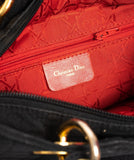 Christian Dior Canage Lady Dior Hand Bag Nylon Black - AWL1649