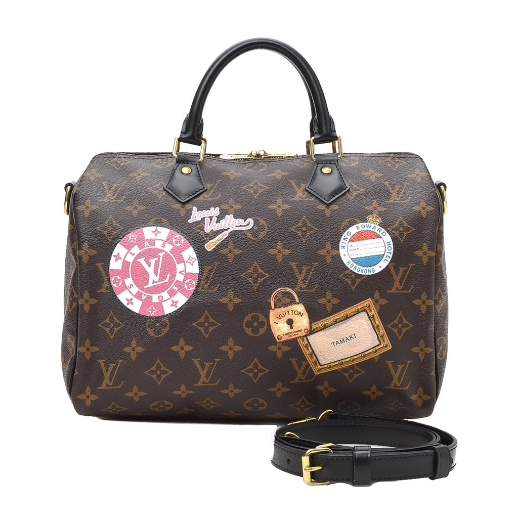 Limited Edition Monogram World Tour Speedy 30 Bandouliere