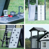 Whispering Point Outdoor Wooden Swing Set with Shipping & Assembly Included