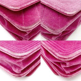 Chanel Boy Wallet on Chain Quilted Woc Pink Velvet Cross Body Bag