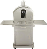 Summerset ‘The Oven’ Outdoor Freestanding Large Capacity Gas Oven with Pizza Stone, Smoker Box and Mobile Cart, 304 Stainless Steel Construction, Natural Gas