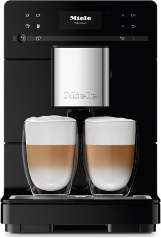 Miele CM 5310 Silence – Automatic coffee machine with OneTouch for Two, Aromatic System, coffee maker, cleaning programs and more, in obsidian black