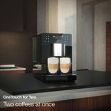 Miele CM 5310 Silence – Automatic coffee machine with OneTouch for Two, Aromatic System, coffee maker, cleaning programs and more, in obsidian black