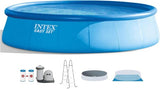 Intex 18′ x 48″ Inflatable Above Ground Swimming Pool with Ladder, Pump