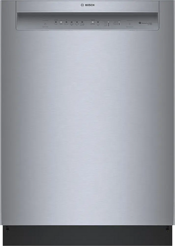 Bosch – 100 Series 24″ Front Control Smart Built-In Hybrid Tub Dishwasher with PureDry, 50 dBA – Stainless Steel