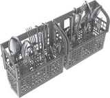 Bosch – 100 Series 24″ Front Control Smart Built-In Hybrid Tub Dishwasher with PureDry, 50 dBA – Stainless Steel