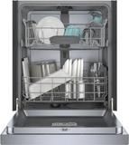 Bosch – 100 Series 24″ Front Control Smart Built-In Hybrid Tub Dishwasher with PureDry, 50 dBA – Stainless Steel