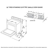 GE 30″ Freestanding Electric Range JB256DMBB