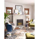 Alaya Wall Mounted Electric Fireplace Sand & Stable Finish