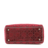 Lady D-Lite Bag Cannage Embroidered Velvet Medium