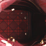 Lady D-Lite Bag Cannage Embroidered Velvet Medium