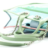 Coco Splash Shopping Tote Quilted PVC With Lambskin Medium