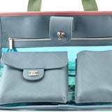 Coco Splash Shopping Tote Quilted PVC With Lambskin Medium