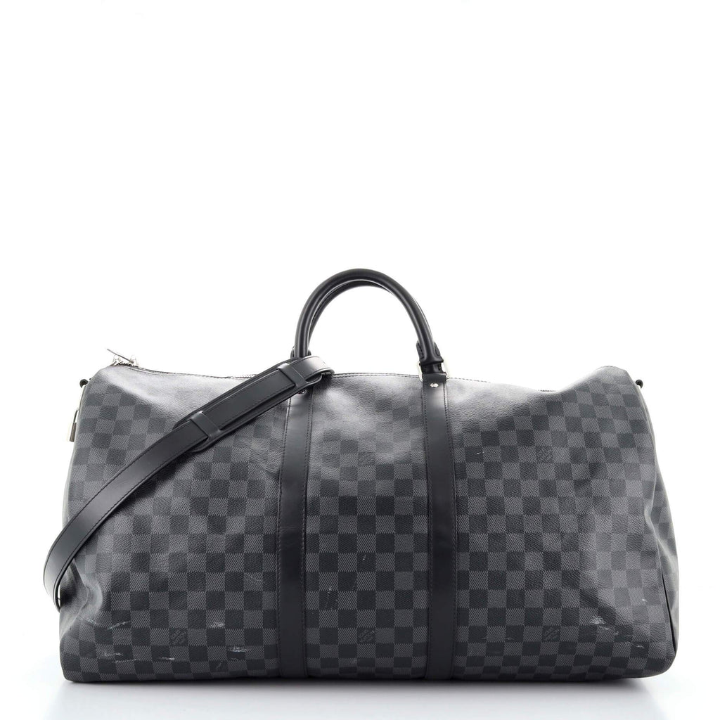 Keepall Bandouliere Bag Damier Graphite 55