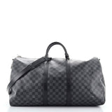 Keepall Bandouliere Bag Damier Graphite 55