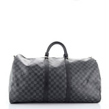 Keepall Bandouliere Bag Damier Graphite 55
