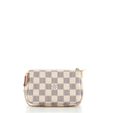 LV MiniPochette Accessoires Damier Azur Canvas