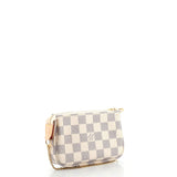 LV MiniPochette Accessoires Damier Azur Canvas