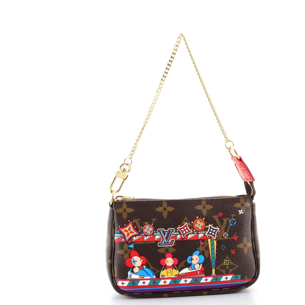 Mini Pochette Accessoires Limited Edition Vivienne Xmas Monogram Canvas
