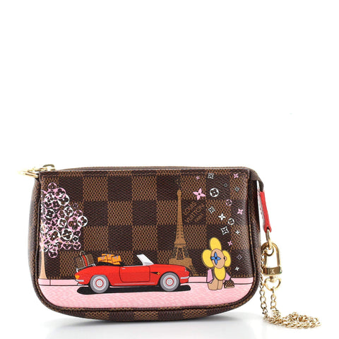 LV Mini Pochette Accessoires Limited Edition Vivienne Xmas Monogram Canvas