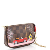 LV Mini Pochette Accessoires Limited Edition Vivienne Xmas Monogram Canvas