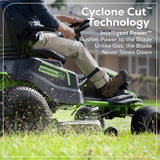 Greenworks 60V 42″ Cordless Battery CrossoverT Riding Lawn Mower