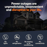Generac Guardian 22kW Home Standby Generator with 200 Amp Transfer Switch, Durable All Aluminum, WiFi Enabled with G-Force Engine, Easy to Use, Whole House Power Backup, Smart Outage Solution – Bisque