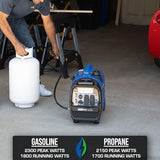 DuroMax XP2300iH 2,300-Watt Dual Fuel Portable Digital Inverter Generator – Gas & Propane, RV & Emergency Ready