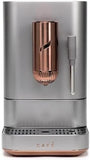 Café Affetto Automatic Espresso Machine + Milk Frother | Built-In & Adjustable Espresso Bean Grinder | One-Touch Brew in 90 Seconds | Steel Silver, 1.2 Liter, (C7CEBBS2RS3)
