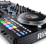 Rane PERFORMER 4-Channel Motorized DJ Controller, 7″ Platters with Displays, Precision Feel Faders, Stem Split, Advanced FX, Serato DJ Pro Included