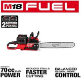 Chainsaws For Milwaukee 2827-22 M18 FUEL 18V 20″ Dual Battery Chainsaw Kit,Tool and Equipment,with toolbox
