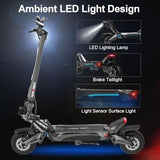 NANROBOT Electric Scooter Adults 50mph Dual Motor Electric Scooter with Suspension 80Miles Range Fast Sports Escooter Folding 10″ Off Road Tires 330LBS Max Load Complies with UL2272 Certification
