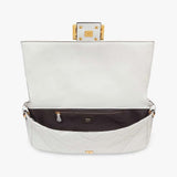 BAGUETTE LARGE White Leather Bag