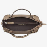 BY THE WAY MEDIUM Grey Full Grain Leather Boston Bag