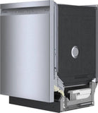 Bosch SHE41CM5N 300 Series 24″ Dishwasher 48 db – Recessed Handle, Stainless Steel