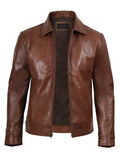 Men's Black Harrington Classic Leather Jacket