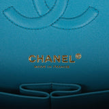 Chanel Yellow Quilted Lambskin Medium Classic Double Flap Bag Rainbow Hardware