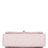 Chanel Light Purple Quilted Lambskin Small Classic Double Flap Bag Silver Hardware