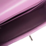 Chanel Purple Quilted Lambskin Rectangular Mini Classic Flap Bag Silver Hardware