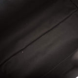 Chanel Small Deauville Shopping Bag Black Wool Silver Hardware