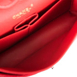 Chanel Red Quilted Caviar Medium Classic Double Flap Bag